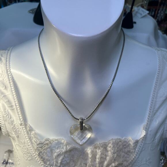 Brighton True Romance Crystal Heart Necklace - Picture 3 of 4